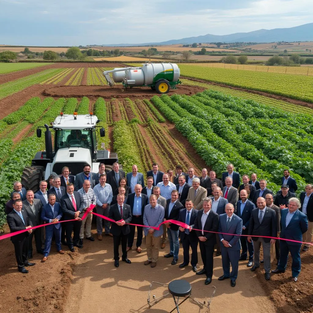 Inauguración de proyecto agroindustrial
